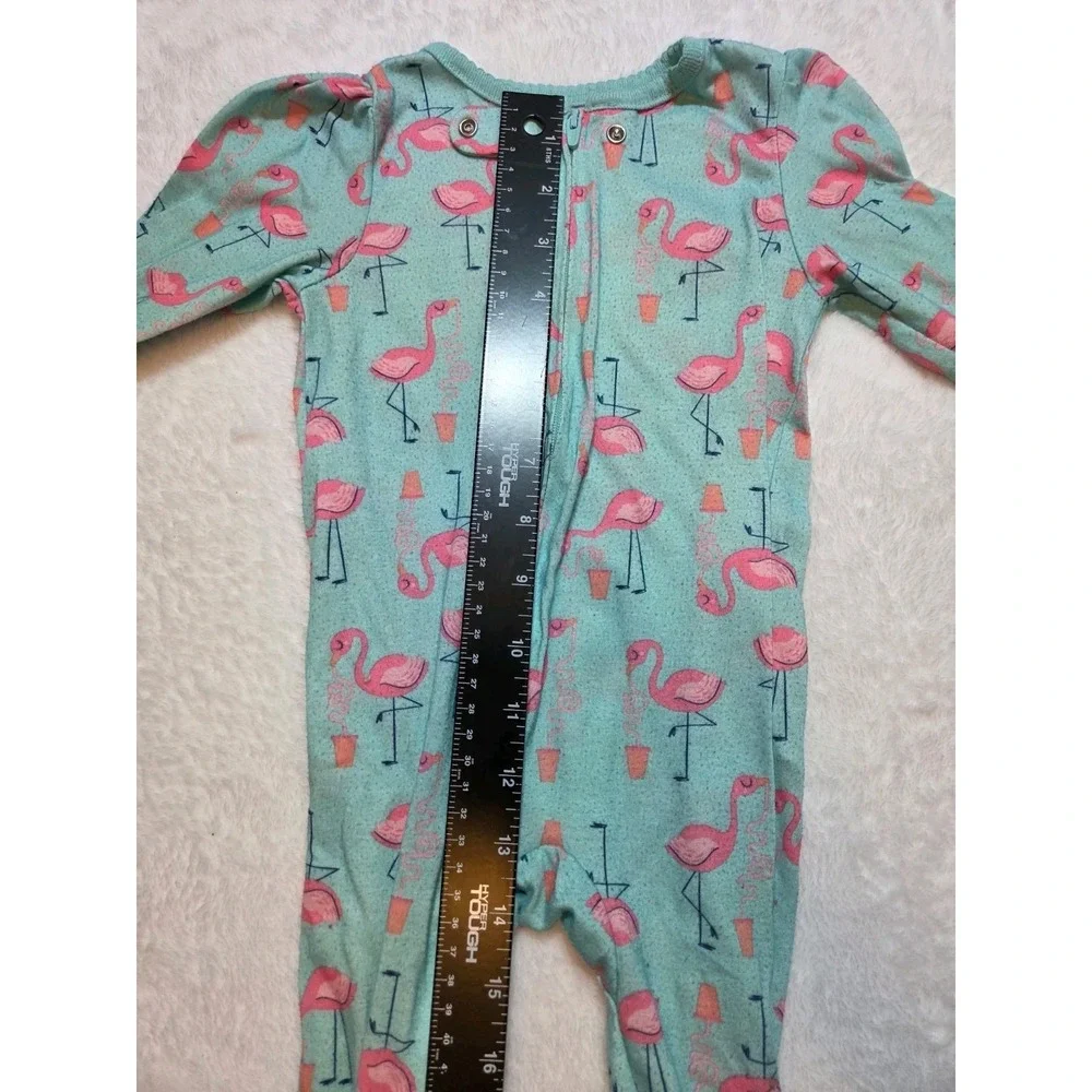 M345 Simple Joys by Carter's Baby Girls 12M 2 Pc Sleeper Lot Strawberry Flamingo